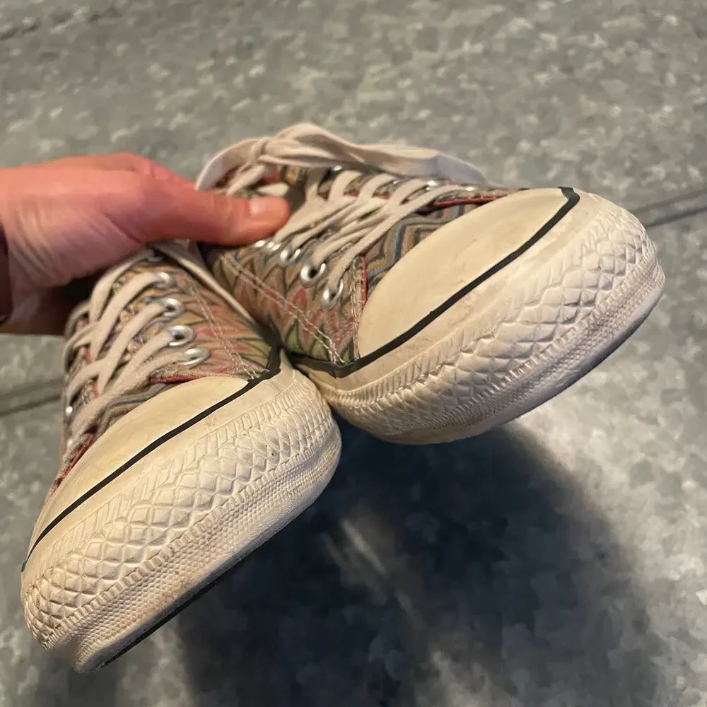 Converse All Star Missoni Zig Zag Pattern Low Top Sneakers Shoes Mens 6 Womens 8